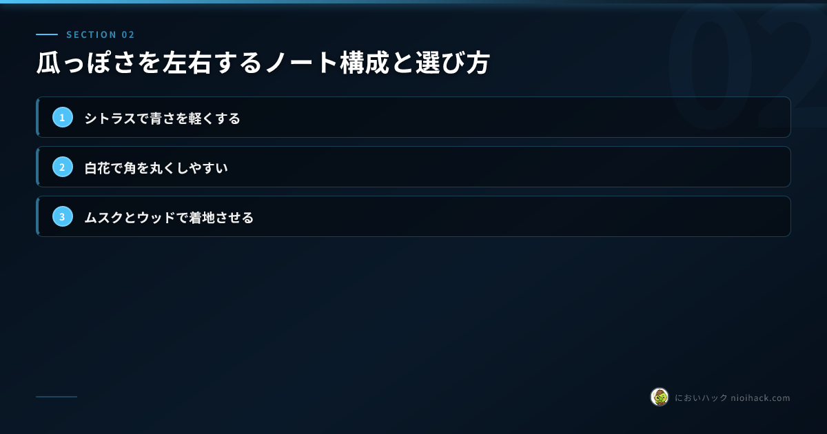 瓜っぽさを抑えやすいノート構成のまとめ