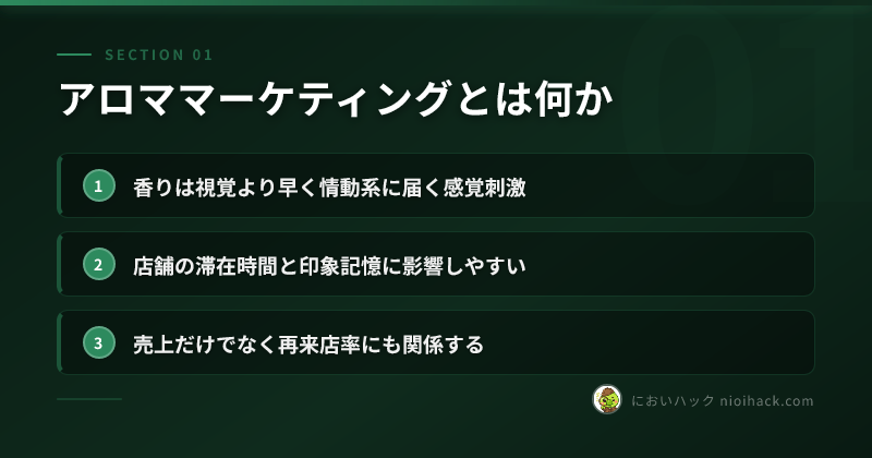 アロママーケティングとは何かのまとめ
