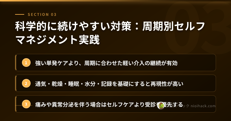 周期別対策のまとめ
